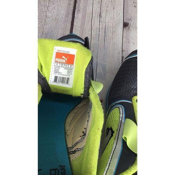 Puma Women’s 7,5 Running Eco Ortholite Athletic Shoes Sneakers Neon green gray - Picture 11 of 12